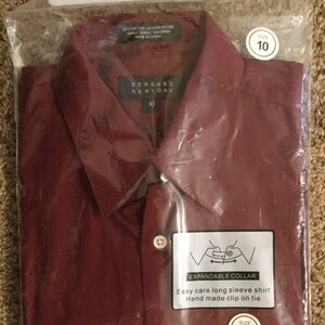 Bergamo NY Dress Shirt Boys Size 10 LS SEALED!!